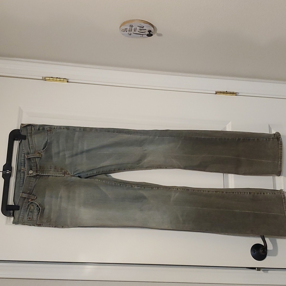 7 for all mankind premium designer denim unique style size: 31 color;grayish blu